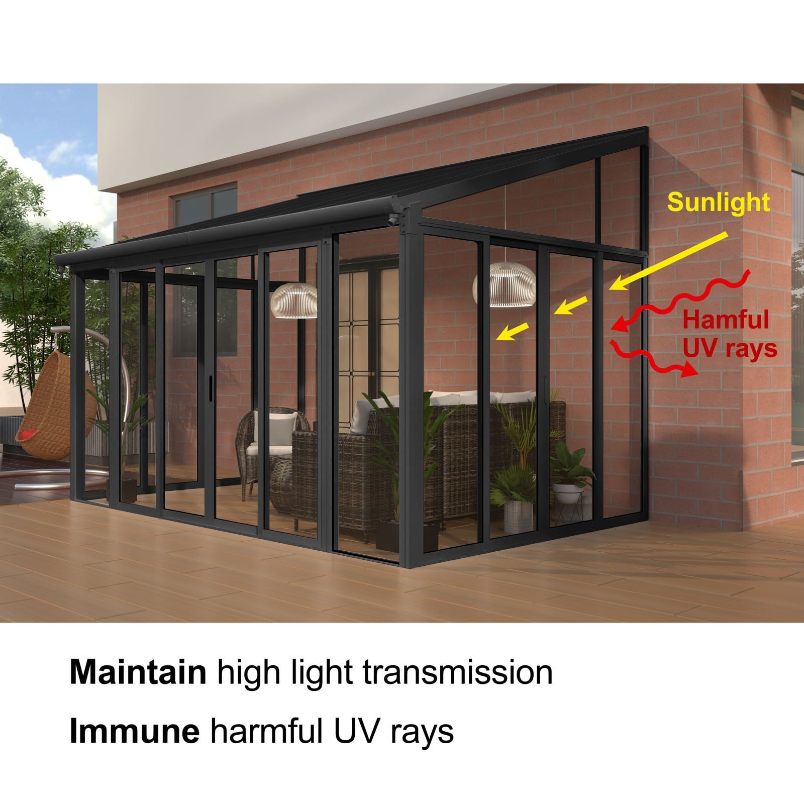 Shop DIY Aluminium Luxury Outdoor Sunroom Kit 10 x 14 ft Online