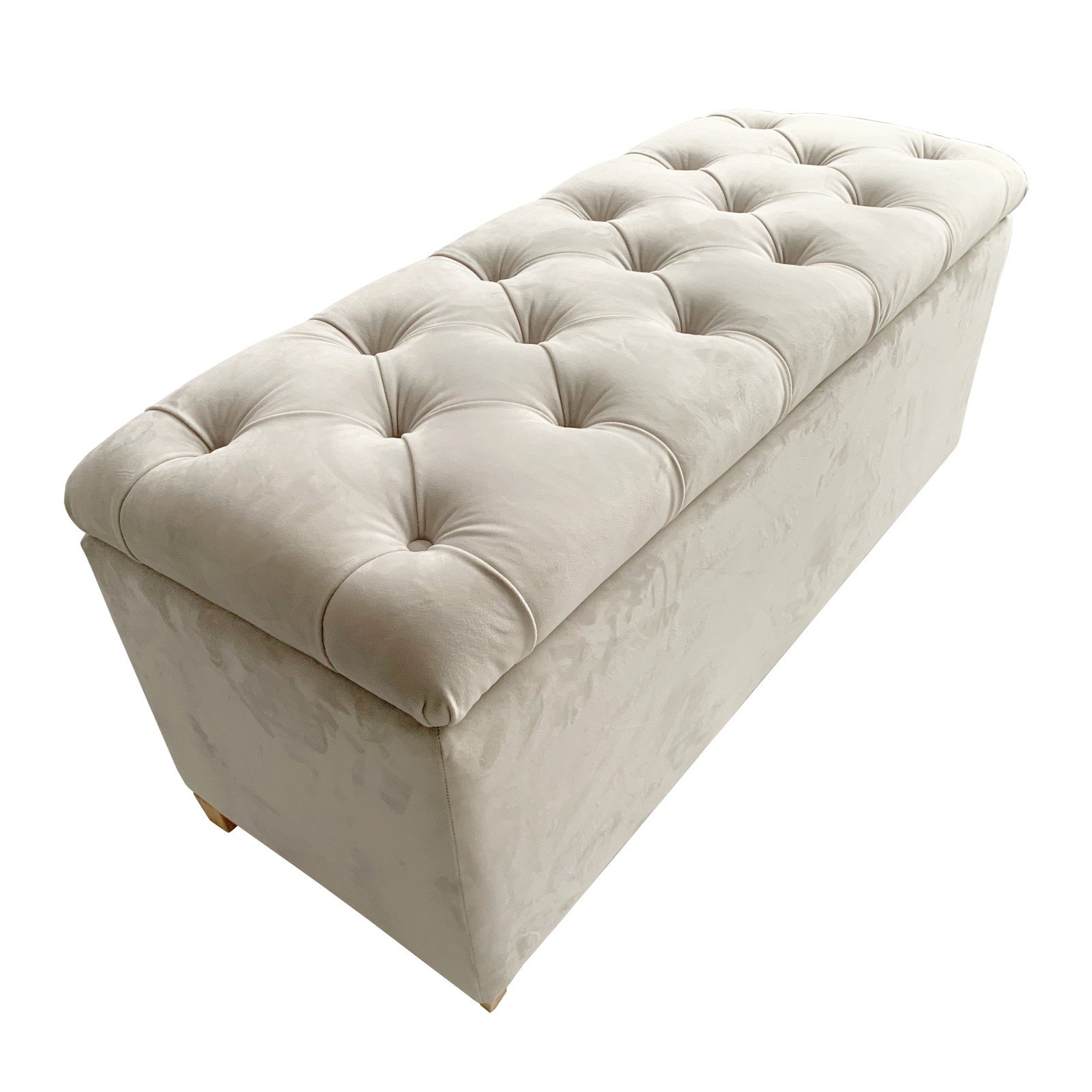 Shop Sonya Chesterfield Tufted Storage Ottoman Blanket Box Foot Stool